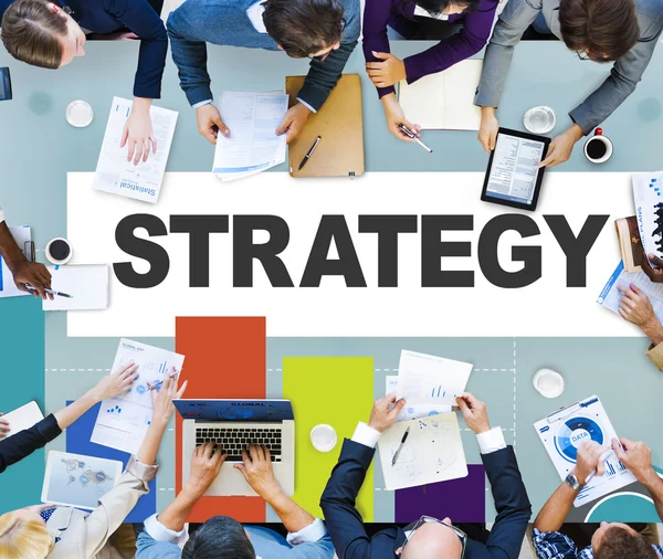 Concetto di piano strategico — Foto Stock