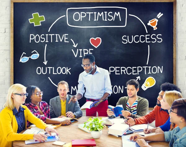 Optimismus positives Vision-Konzept — Stockfoto