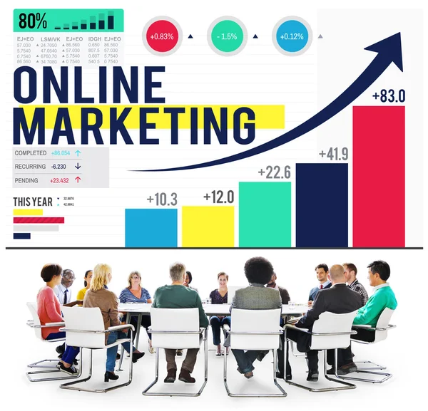 Online-Marketing-Konzept — Stockfoto