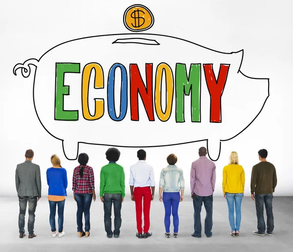 Diverse mensen en economie Concept — Stockfoto