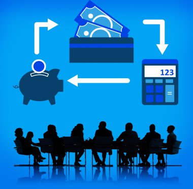 Ofiste çalışan iş adamları