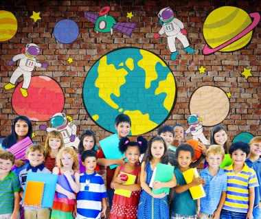 sevimli gülümseyen çocuklar