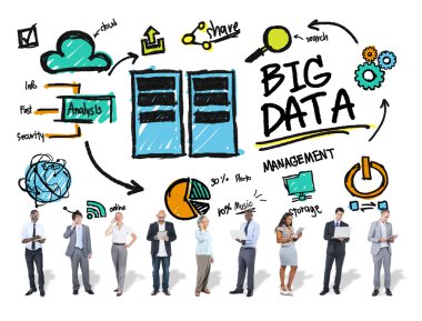 İş takım dijital cihazlar ile