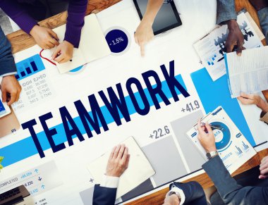 Ekip çalışması kurumsal işbirliği kavramı