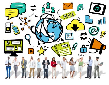 iş takım ayakta birlikte