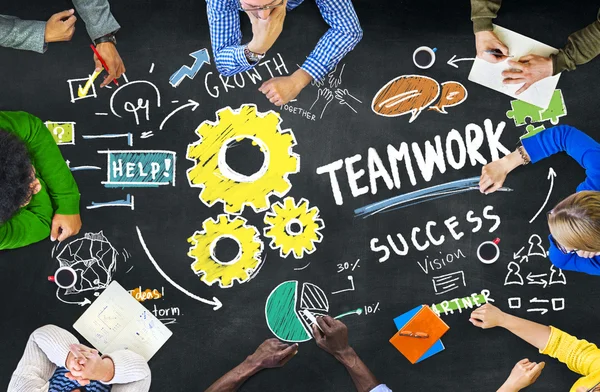 Teamwerk Team samenwerking Concept — Stockfoto