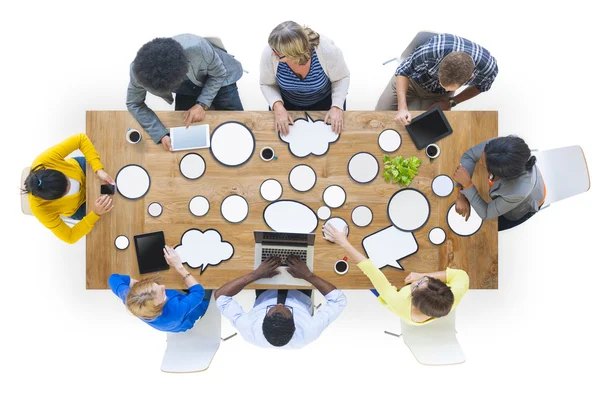 Diversità Persone Brainstorming Discussione — Foto Stock