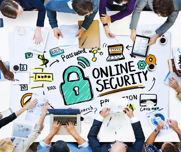 Concetto di sicurezza online — Foto Stock