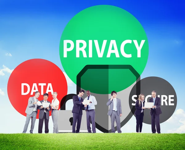 隐私数据安全保护的概念 — 图库照片