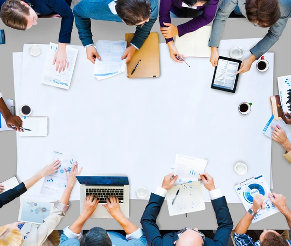 Trabalho em equipe, Conceito de colaboração em equipe — Fotografia de Stock