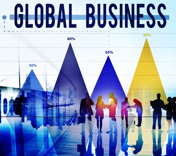 Negócios globais, conceito de estratégia — Fotografia de Stock