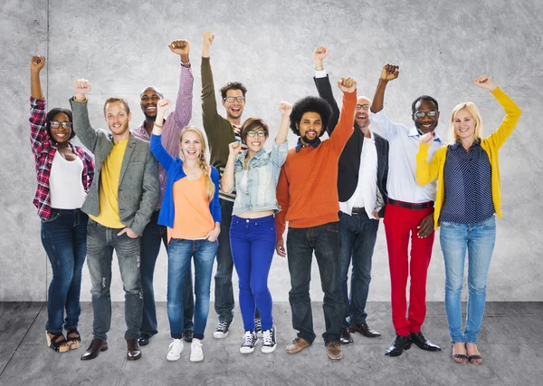 Diversiteit mensen en eenheid variatie Concept — Stockfoto