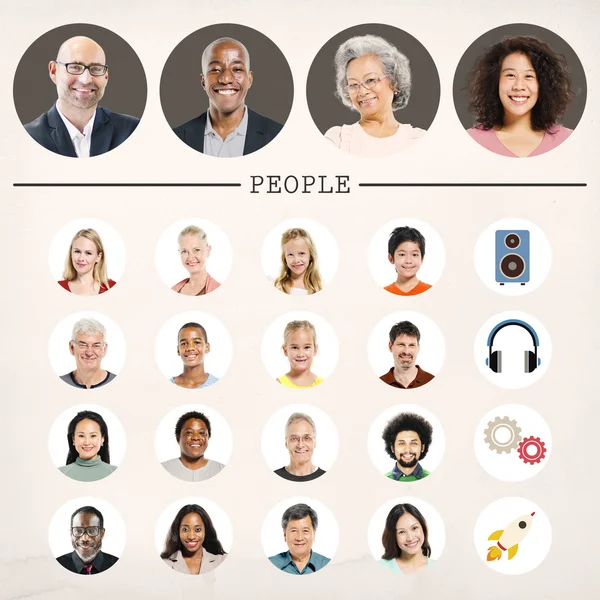 Lidé rozmanitosti Společenství koncept — Stock fotografie