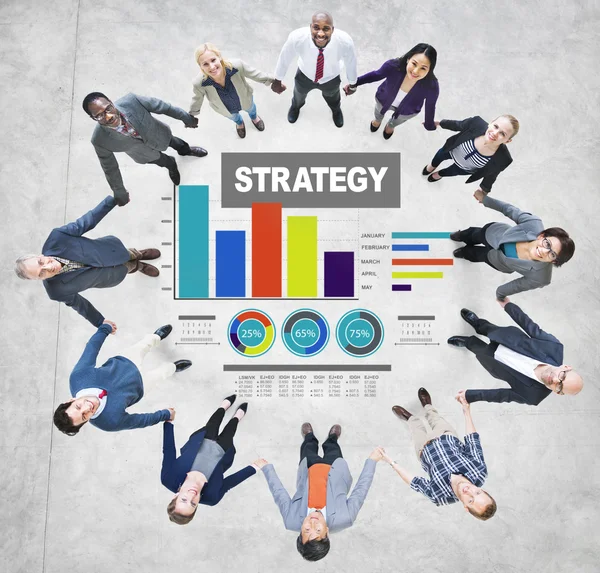 Estrategia, Información de Datos, Concepto de Marketing —  Fotos de Stock