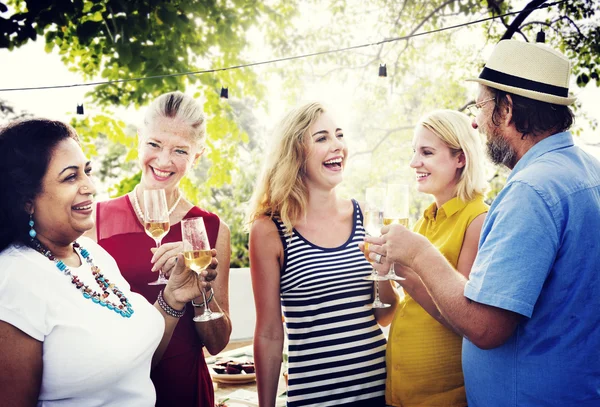 group people on picnic