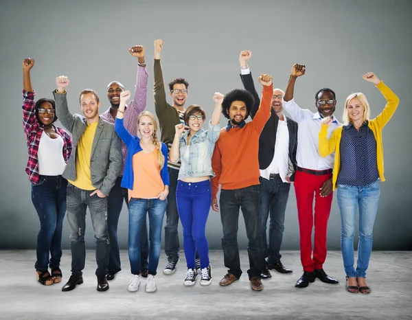 Diversiteit mensen en eenheid variatie Concept — Stockfoto