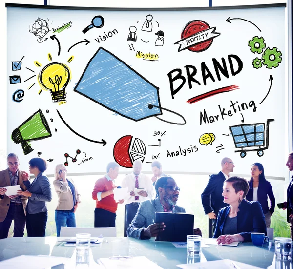 Marca Branding Concepto de Marketing — Foto de Stock