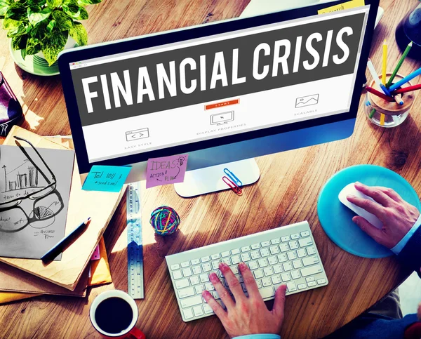 Crisis financiera Quiebra — Foto de Stock