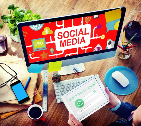 Concetto di social media — Foto Stock