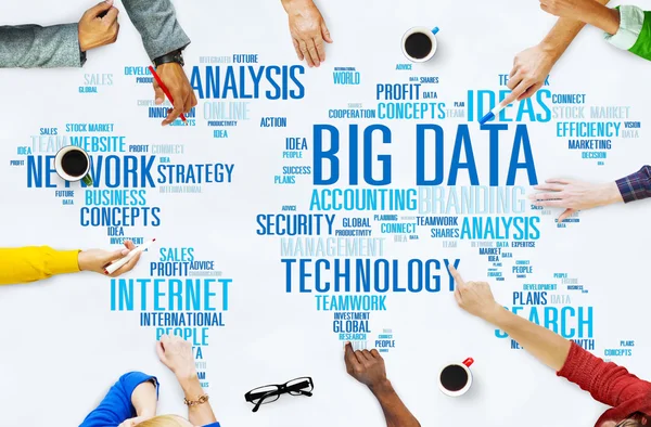 Conceito de armazenamento de Big Data — Fotografia de Stock