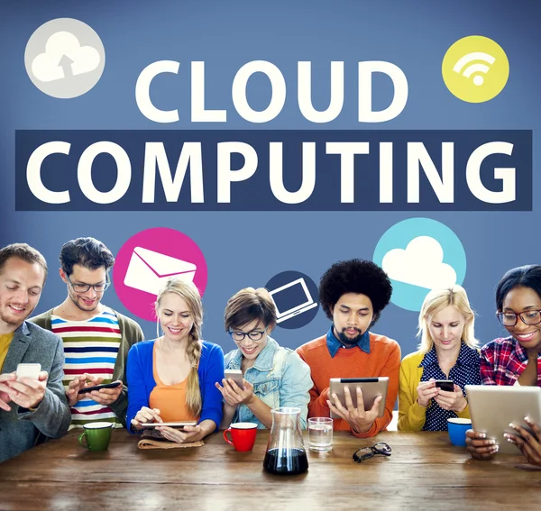 Concetto di cloud computing — Foto Stock