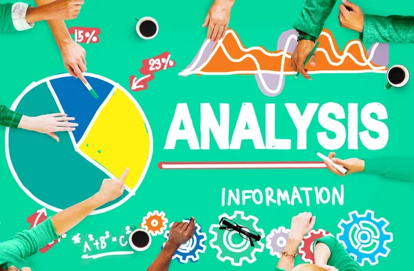 Analyse Daten Informationskonzept — Stockfoto