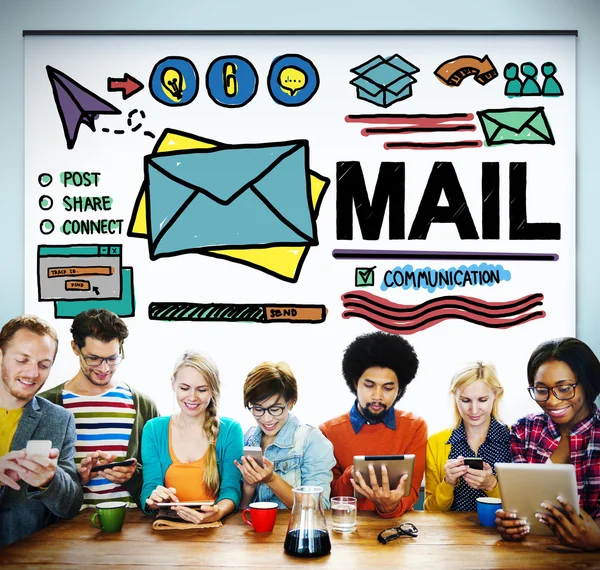 Mail, communicatieconcept — Stockfoto