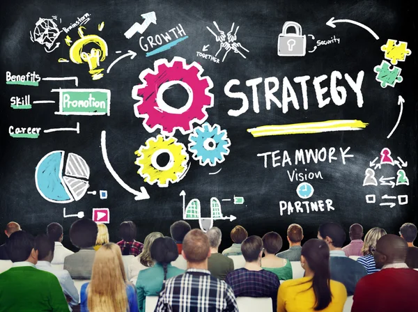 Strategie Teamwork visie Concept — Stockfoto