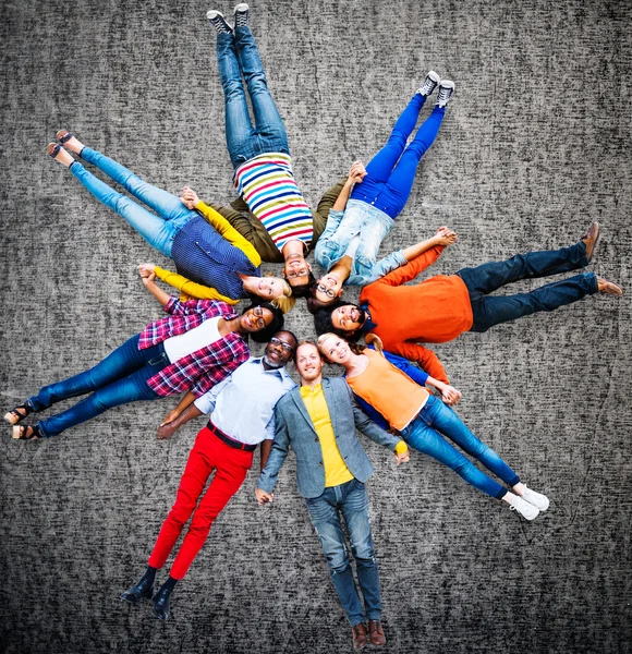 Diversiteit mensen en saamhorigheid eenheid Concept — Stockfoto