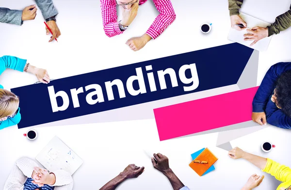 Branding handelsmerk identiteit Concept — Stockfoto