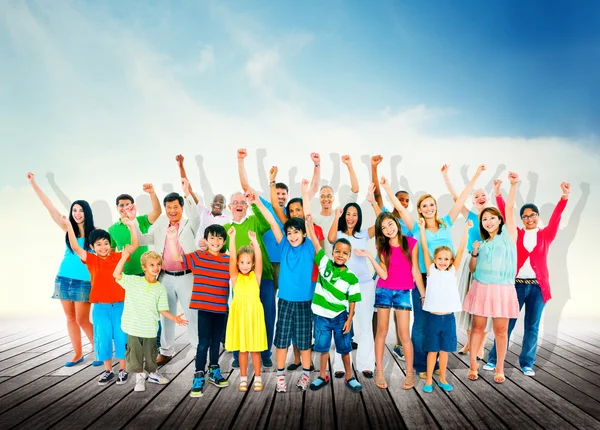 Diversity people standing together — Stock Photo, Image