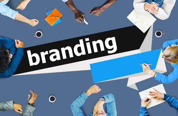 Branding handelsmerk identiteit Concept — Stockfoto