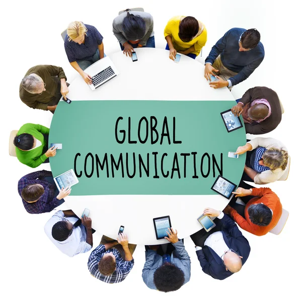 Comunidad de Conexión de Comunicación Global — Foto de Stock