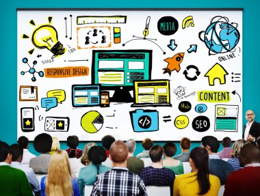 Duyarlı kaliteli paylaşım Online kavramı