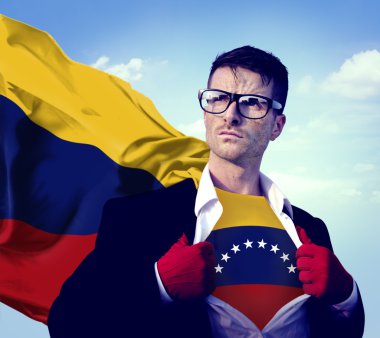 Güçlü süper kahraman işadamı 