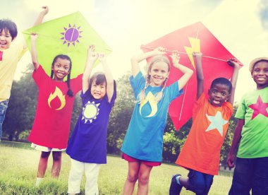 Çocuk oyun uçan uçurtma