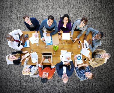 Kurumsal tartışma sahip iş adamları