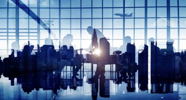 Ofiste çalışan iş adamları