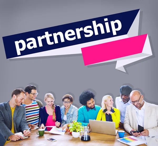 Partnerschap Teamwork Organazation Concept — Stockfoto