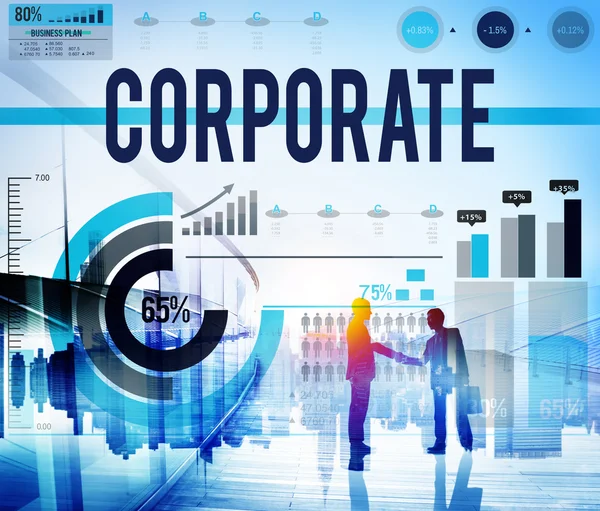 Corporate verbinding samenwerking, Team Concept — Stockfoto