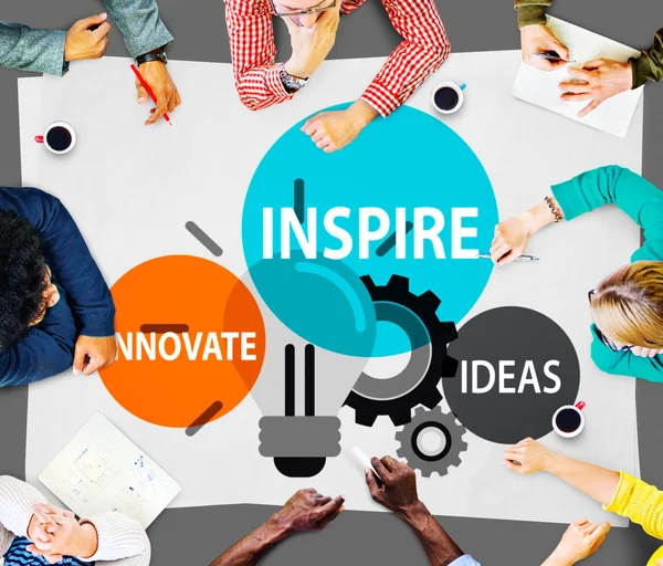 Inspireren ideeën innoveren Concept — Stockfoto