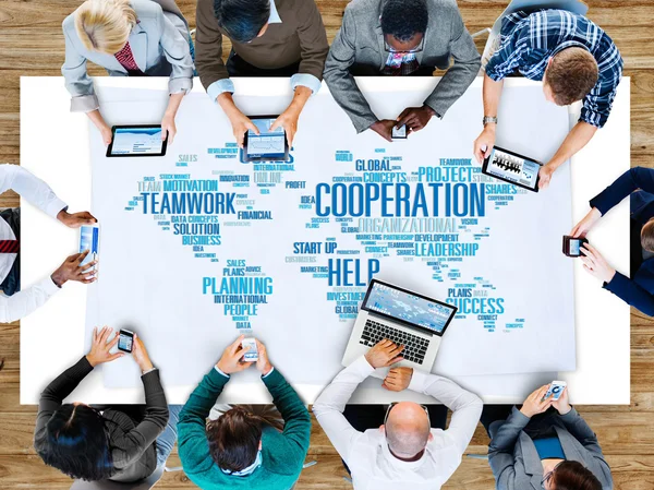 People at meeting and Cooperation Concept — Stock Photo, Image