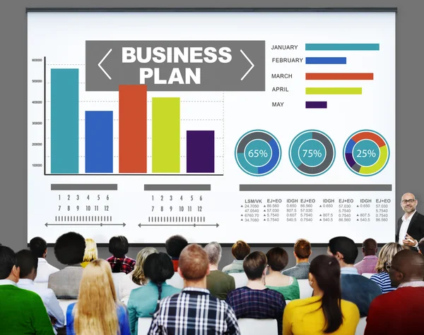 Business plan Bar Graph — Stock Photo, Image