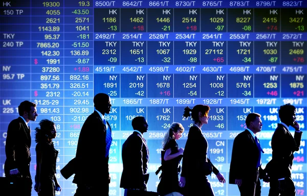 Business People Stock Market — Stock Photo, Image