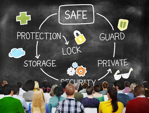 Diversity People and Data Protection, Storage Concept — Stock Photo, Image