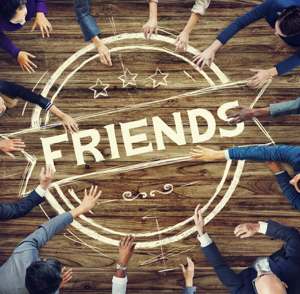 Vrienden vriendschap relatie Concept — Stockfoto