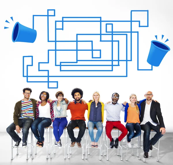 Diversity People and Communication Concept — Stock Photo, Image