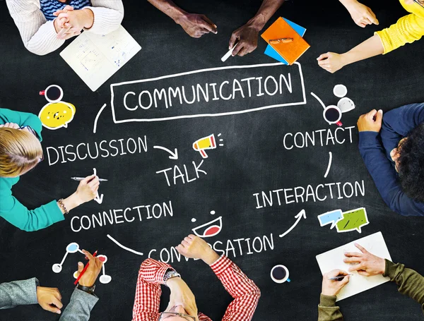 Kommunikation diskussion koncept — Stockfoto