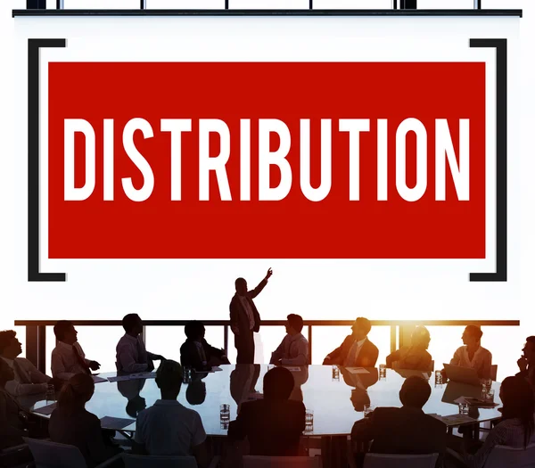 Conceito de Marketing de Venda de Distribuição — Fotografia de Stock