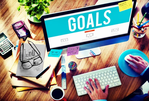 Goals Aim Aspiration Motivation — Stock Photo, Image